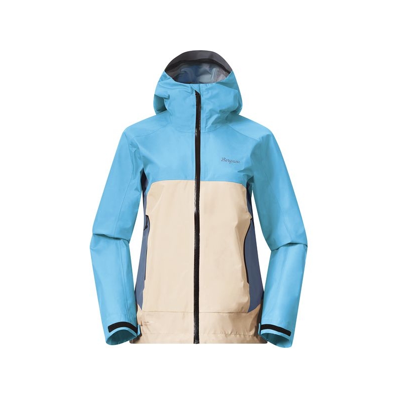 Bergans Vaagaa 3L Shell Jacket Women's Aqua Lagoon / Warm Sand / Gran