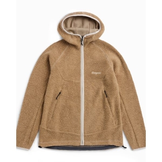 Bergans Vaagaa Merino Terry Midlayer Hoodie Women's Sandstone