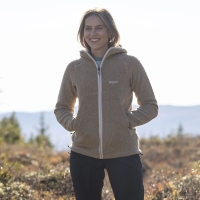 Bergans Vaagaa Merino Terry Midlayer Hoodie Women's Sandstone