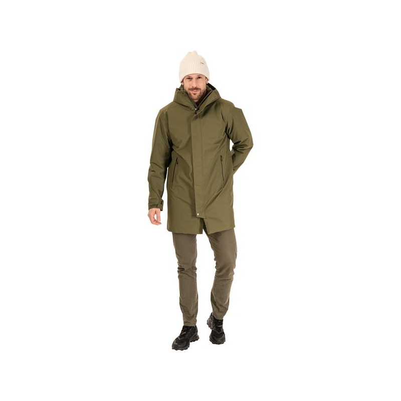 Bergans Urban Insulated Shell Coat Men Dark Green Mud