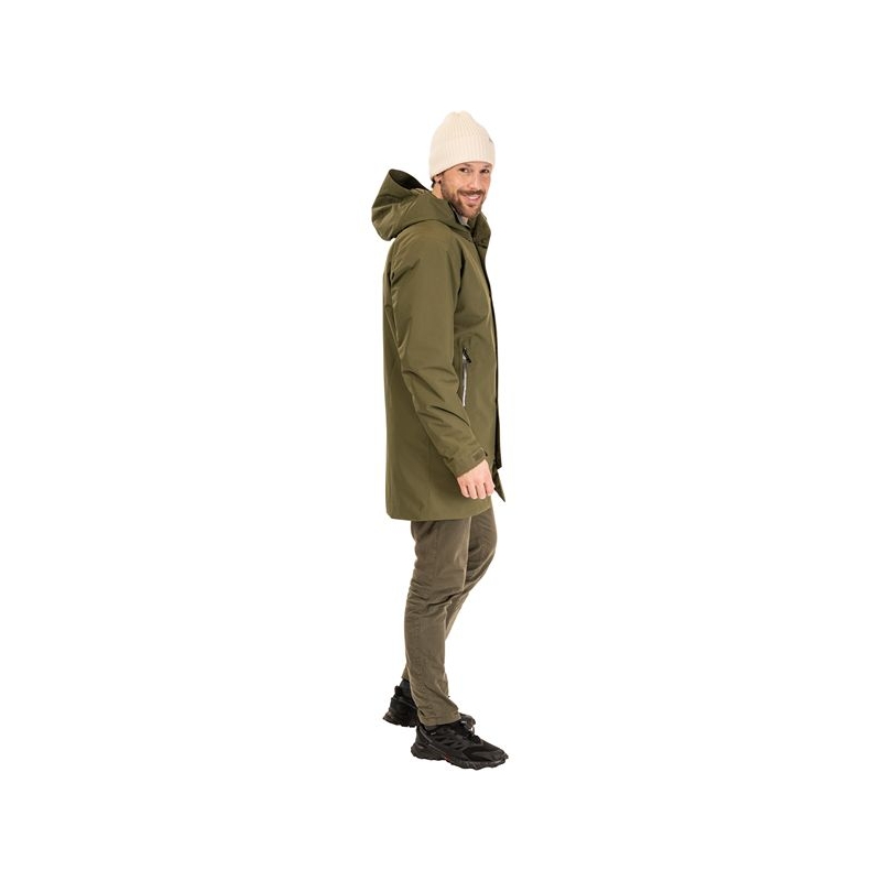 Bergans Urban Insulated Shell Coat Men Dark Green Mud