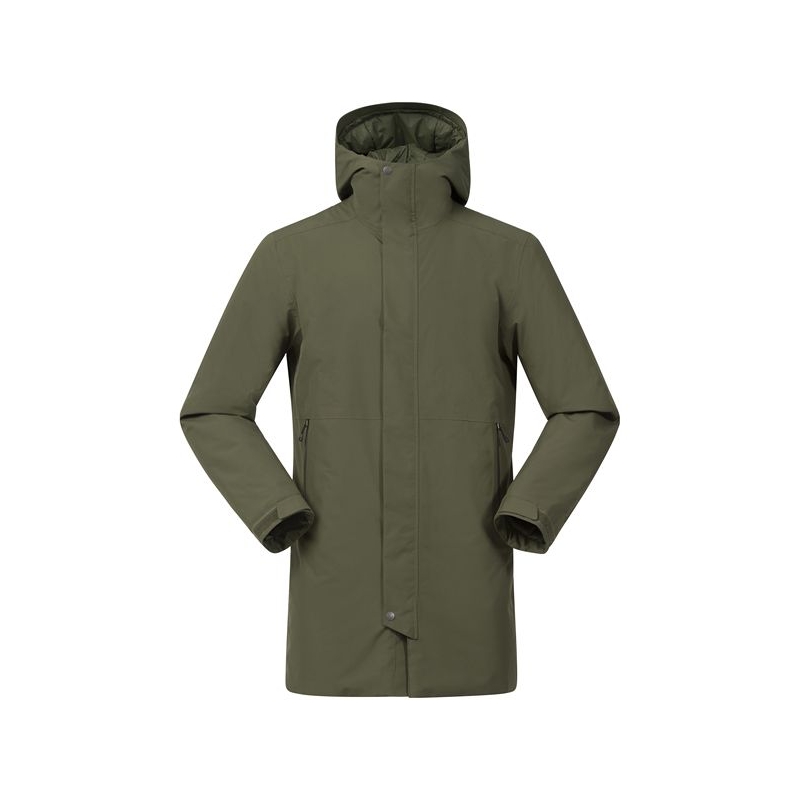 Bergans Urban Insulated Shell Coat Men Dark Green Mud
