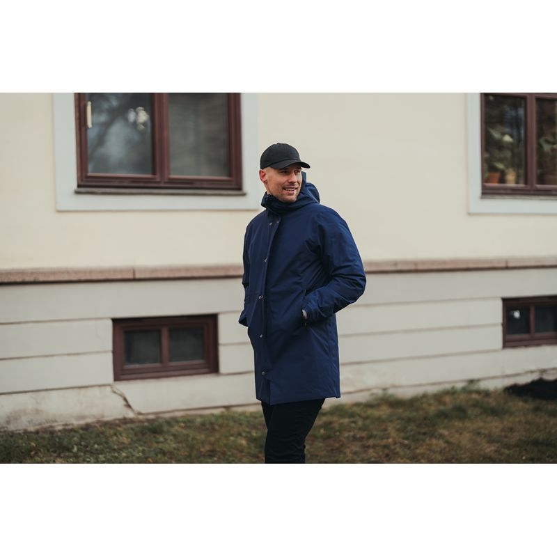 Bergans Urban Insulated Shell Coat Men Navy Blue
