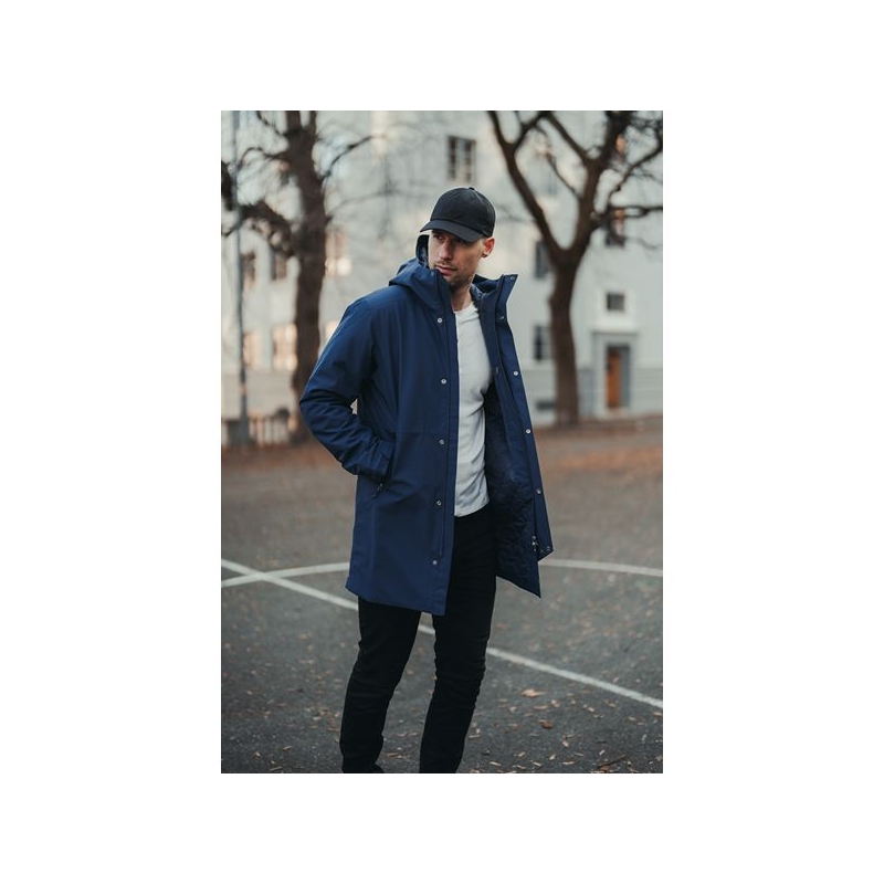 Bergans Urban Insulated Shell Coat Men Navy Blue