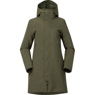 Bergans Urban Insulated Shell Coat Women Dark Green Mud