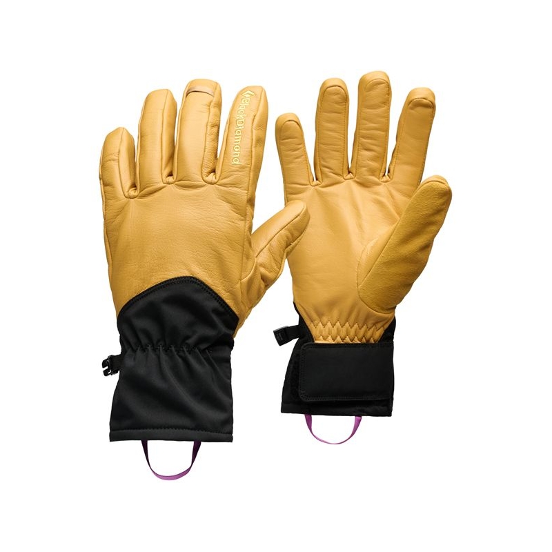 Black Diamond Tour Gloves Beeswax-Black