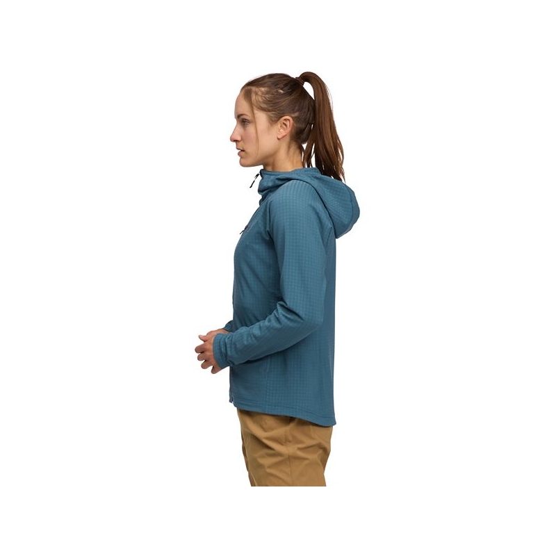 Black Diamond Coeficient Storm FZ Hoody Women's Creek Blue