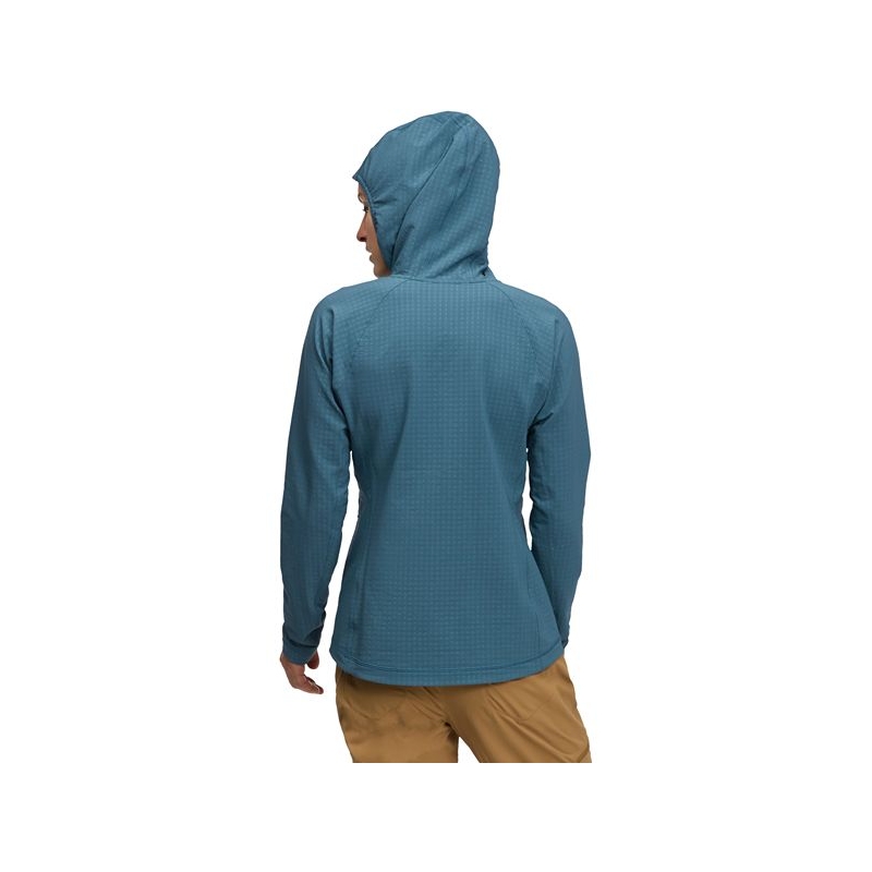 Black Diamond Coeficient Storm FZ Hoody Women's Creek Blue