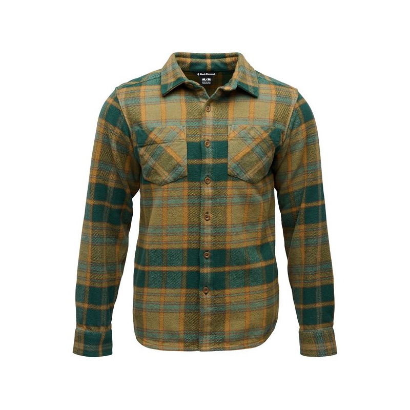 Black Diamond Project Heavy Flannel Deep Woods-Laurel Green Plaid