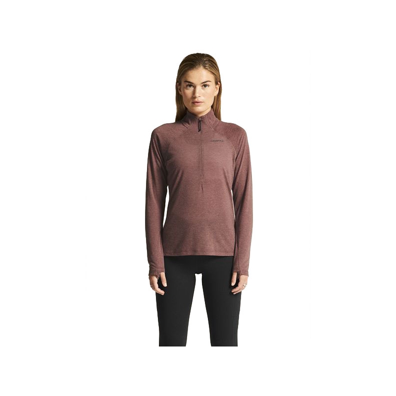 Craft Wool LS Tee Women's Rose Brown/Melange