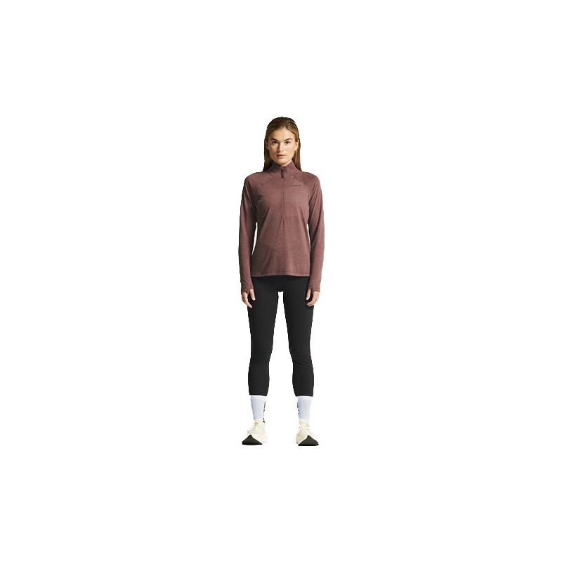 Craft Wool LS Tee Women's Rose Brown/Melange