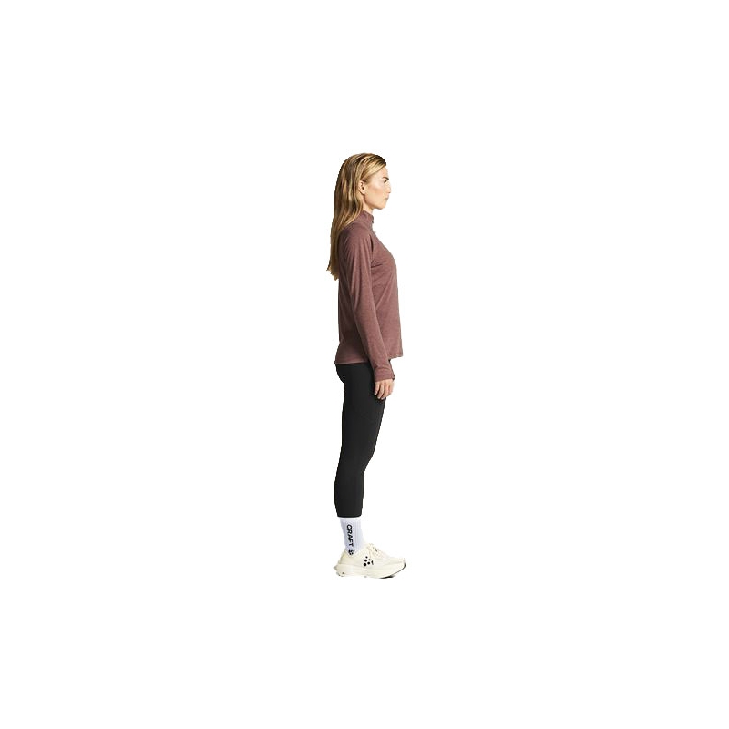 Craft Wool LS Tee Women's Rose Brown/Melange