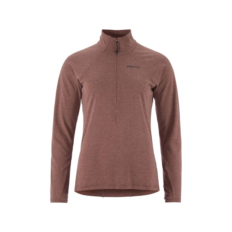 Craft Wool LS Tee Women's Rose Brown/Melange