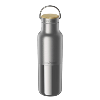 Klean Kanteen Isolatiefles Reflect met bamboedop 473ml Brushed Stainless