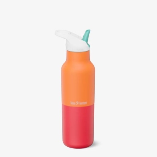 Klean Kanteen Isolatiefles Kaleidoscope met flip/sportdop 473ml Marigold Kaleidoscope