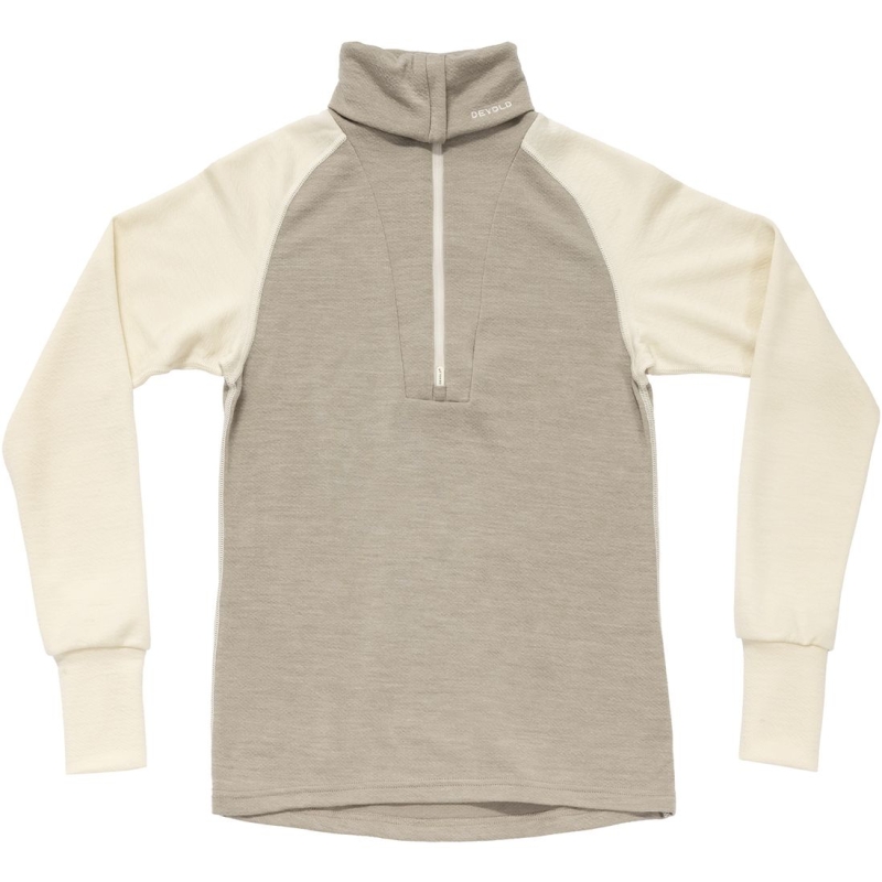 Devold Expedition Merino Silk Zip Women's OffWhite/Stone