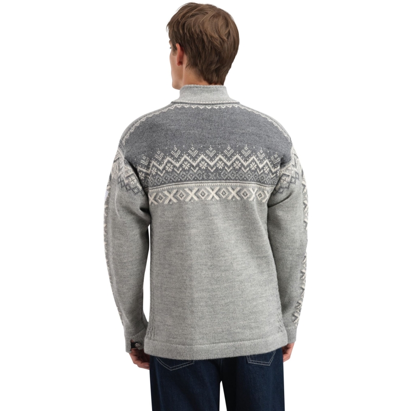 Dale 140th Anniversary Masc Sweater Lightcharcoal Smoke Offwhite