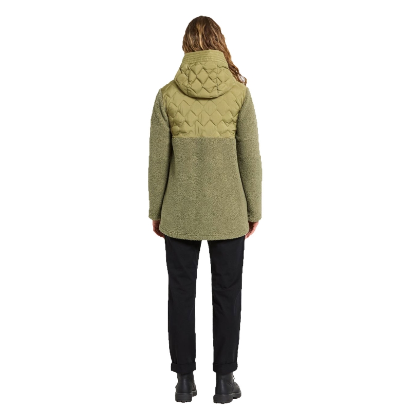 Didriksons Bibi Fullzip 2 Women's Olive Green