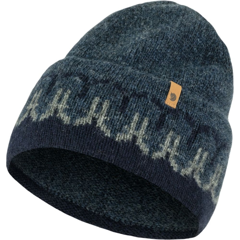Fjällräven Övik Path Knit Beanie Dark Navy-Navy