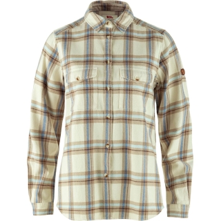 Fjällräven Övik Heavy Flannel Shirt Women's Chalk White-Fossil