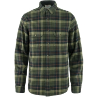 Fjällräven Singi Heavy Flannel Shirt Black-Deep Forest