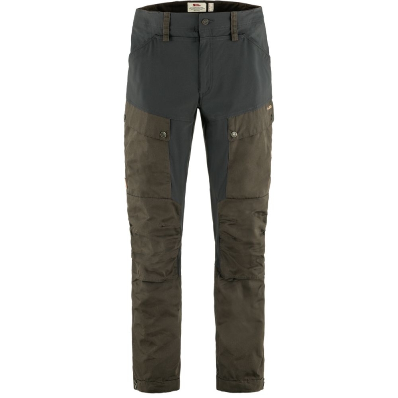 Fjällräven Keb Trousers Regular Dark Olive-Dark Grey
