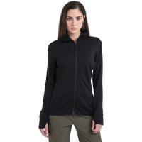 Icebreaker Mer 260 Quantum IV LS Zip Hoodie Women's Black