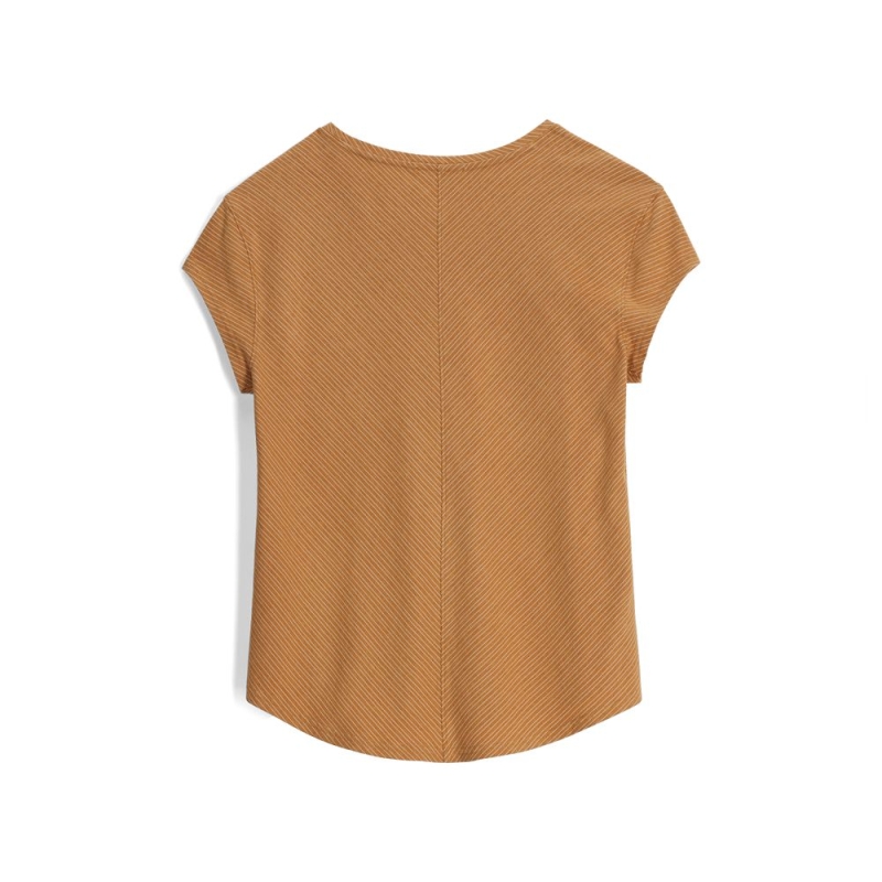 Royal Robbins Vacationer V-Nk S/S Women's Lion Str