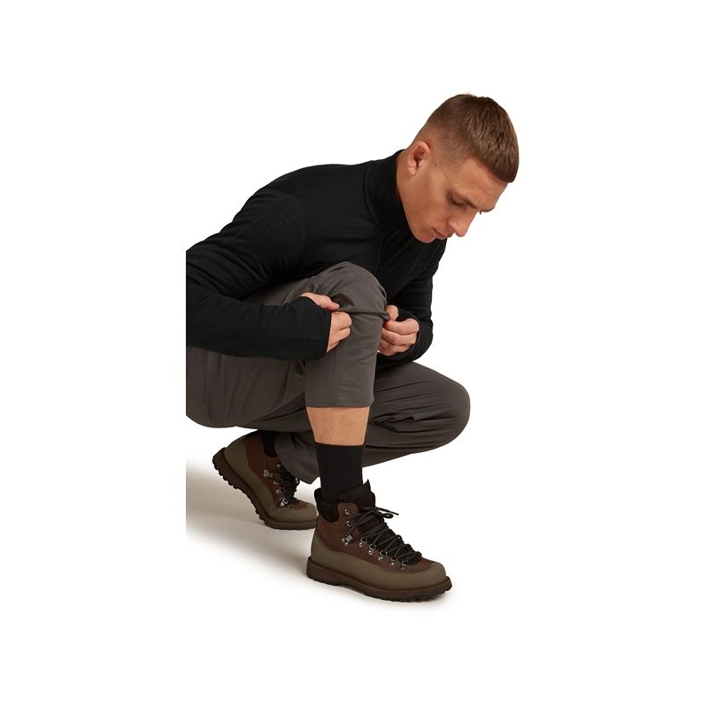 Icebreaker Mer Hike+ Liner Crew  Black