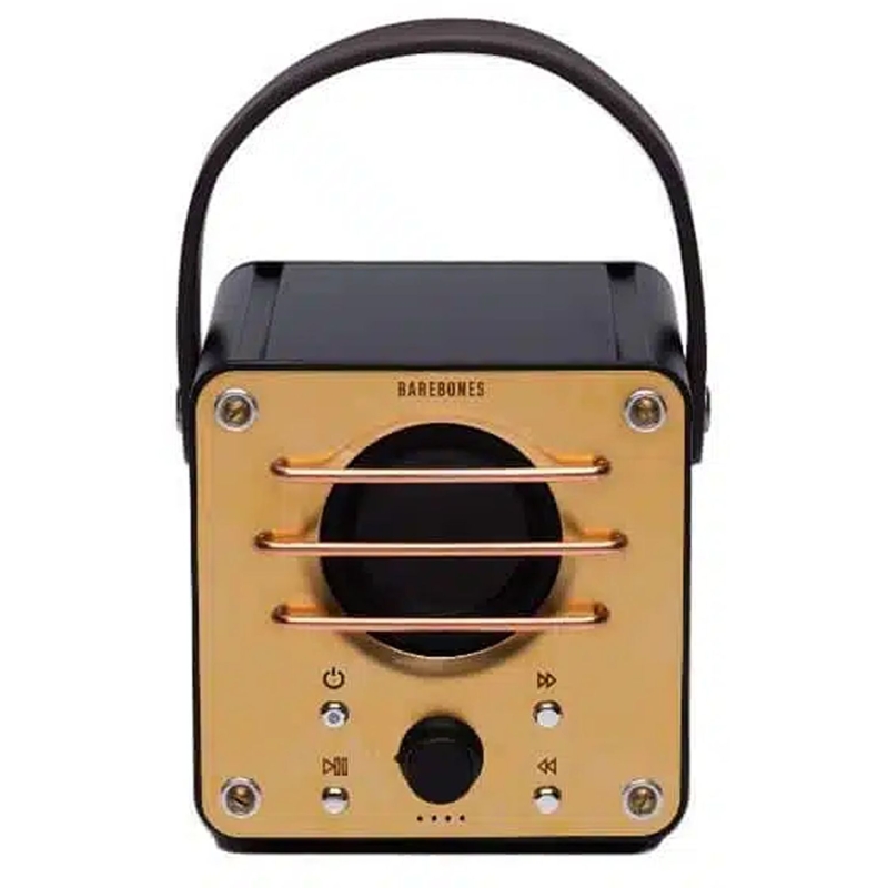 Barebones Block Tower Speaker Brass/Black
