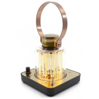 Barebones Block Tower Lantern Brass/Black