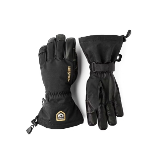 Hestra Army Leather Gore-Tex - 5 finger Black/Black