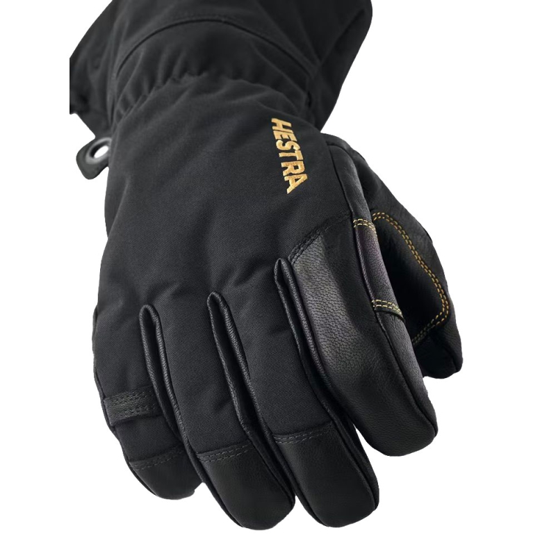 Hestra Army Leather Gore-Tex - 5 finger Black/Black
