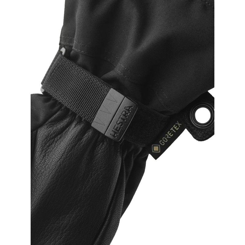 Hestra Army Leather Gore-Tex - 5 finger Black/Black
