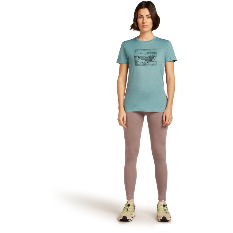 Icebreaker Mer 150 Tech Lite SS Tee Lake View Women's Hydro