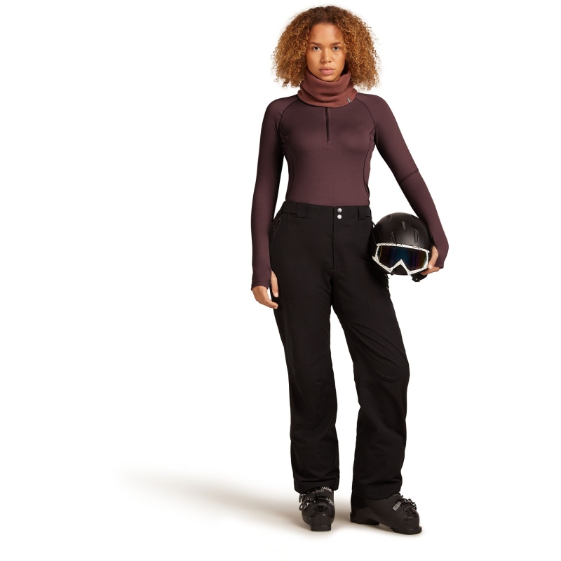 Icebreaker 300 MerinoFinePolar LS Half Zip Women's Java