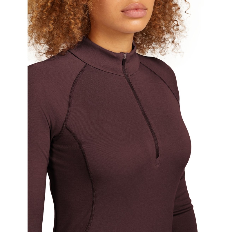 Icebreaker 300 MerinoFinePolar LS Half Zip Women's Java