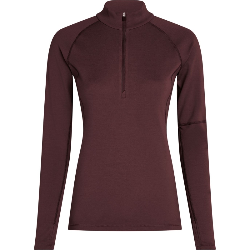 Icebreaker 300 MerinoFinePolar LS Half Zip Women's Java