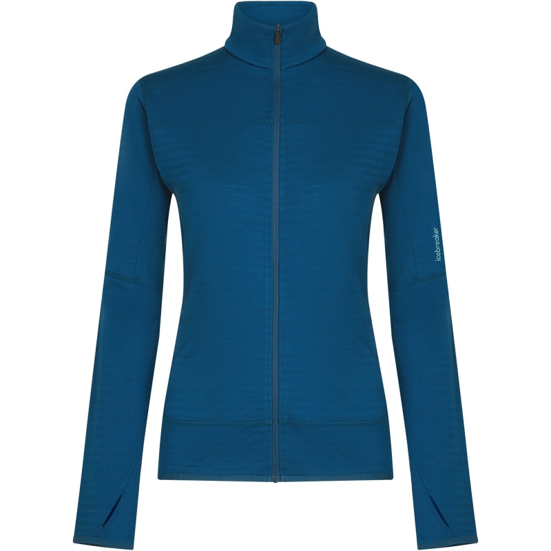 Icebreaker Mer  300 RealFleece Desc LS Zip Women's Atlantis