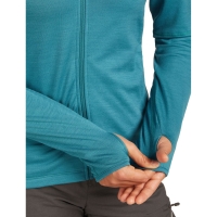 Icebreaker Mer 360 Realfleece Elem LS Z Hood Women's Topaz