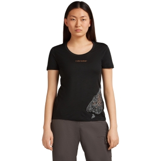 Icebreaker Mer 150 TL SS Scoop Tee 30th Anniv Women's Black