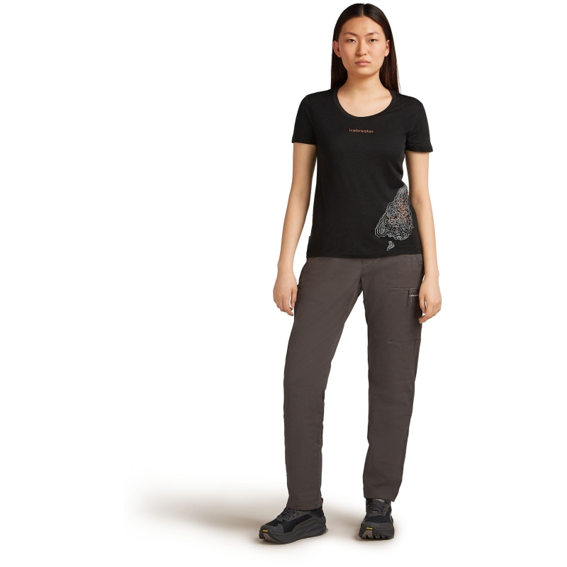 Icebreaker Mer 150 TL SS Scoop Tee 30th Anniv Women's Black