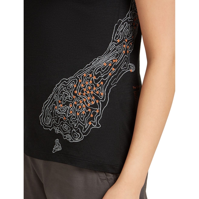 Icebreaker Mer 150 TL SS Scoop Tee 30th Anniv Women's Black
