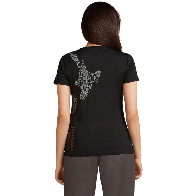 Icebreaker Mer 150 TL SS Scoop Tee 30th Anniv Women's Black