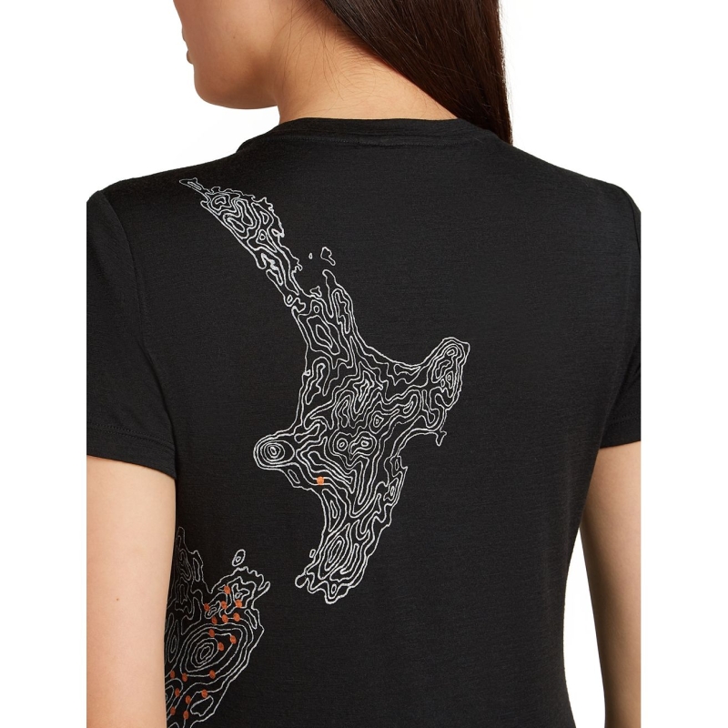Icebreaker Mer 150 TL SS Scoop Tee 30th Anniv Women's Black