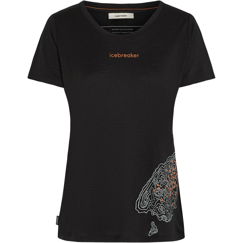 Icebreaker Mer 150 TL SS Scoop Tee 30th Anniv Women's Black