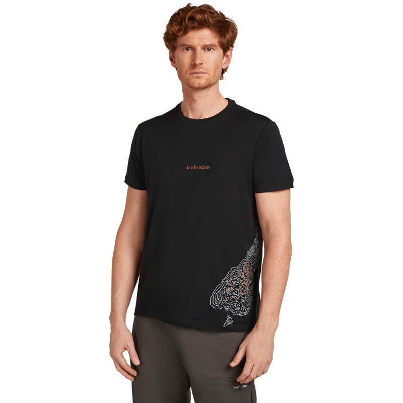 Icebreaker Mer 150 TechLite SS Tee 30th Anniver Black