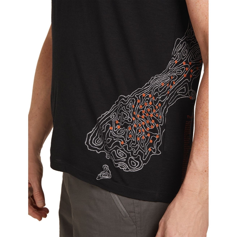 Icebreaker Mer 150 TechLite SS Tee 30th Anniver Black
