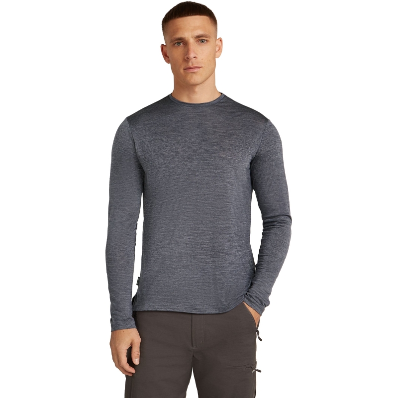 Icebreaker Mer 125 Cool-Lite Sphere III LS Tee Navy Hthr