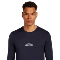 Icebreaker Mer 150 TechLite LS Tee Road To Cook Midnight Navy
